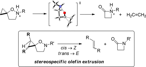 Enlarged view: Mechanistic Insight into the Spirocyclopropane Isoxazolidine Ring Contraction.  S. Diethelm, F. Schoenebeck, E.M. Carreira, Org. Lett. 2014, 16, 960