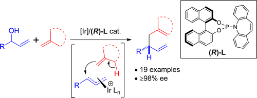 Enlarged view: Iridium-Catalyzed Enantioselective Allyl–Alkene Coupling.  J.Y. Hamilton, D. Sarlah, E.M. Carreira, J. Am. Chem. Soc. 2014, 136, 3006