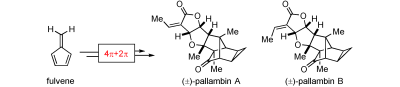 Pentafulvene for the Synthesis of Complex Natural Products: Total Syntheses of (±)-Pallambins A and B.  C. Ebner, E. M. Carreira, Angew. Chem. Int. Ed. 2015, 54, 11227