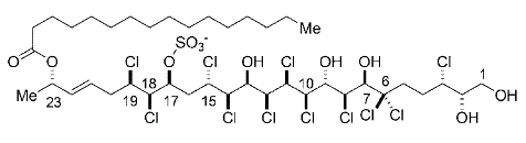 Enlarged view: Undecachlorosulfolipid A